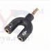 OkaeYa 3.5mm Audio Jack To Headphone Microphone Splitter Converter Adaptor (Specially Design For Mobile And Tablet Only)